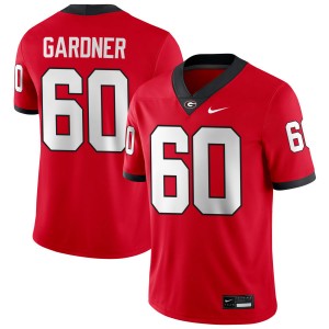 Beau Gardner Georgia Bulldogs College Football Men #60 NCAA Jersey - Red