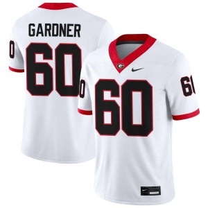 Beau Gardner Georgia #60 High School Men College Football Jerseys - White