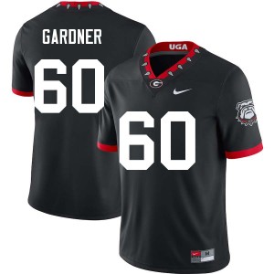 Beau Gardner University of Georgia 2025 #60 Men's College Football Jersey - 100th Anniversary Black