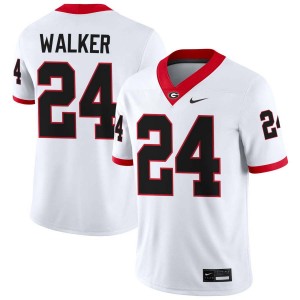 Bo Walker University of Georgia Men #24 College Football Alumni Jerseys - White