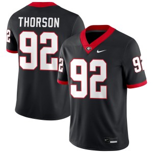 Brett Thorson Go Dawgs #92 Replica College Football Men Jersey - Black
