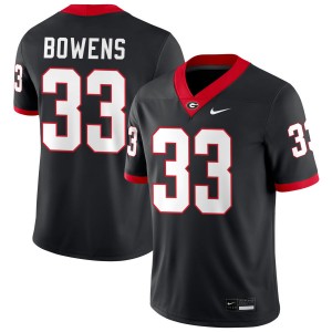 Chauncey Bowens Georgia Bulldogs Mens College Football Game #33 Jersey - Black