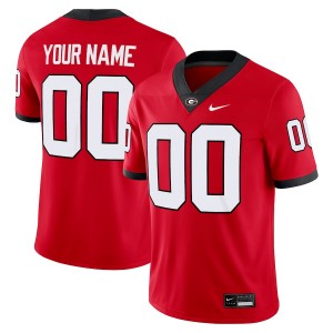 Custom Dawgs College Football Game #00 Men Jersey - Red