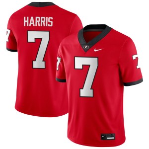Daniel Harris University of Georgia 2025-26 #7 Mens College Football Jerseys - Red