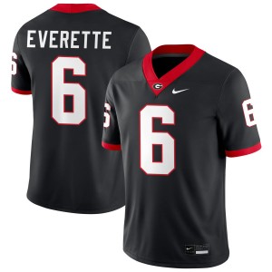 Daylen Everette UGA Bulldogs #6 College Football Embroidery Men's Jersey - Black