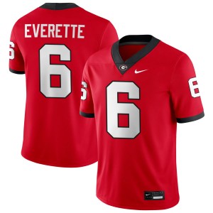 Daylen Everette UGA Bulldogs #6 Replica Men's College Football Jerseys - Red