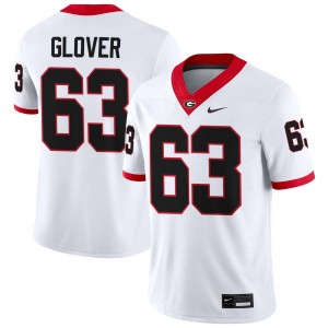 Dontrell Glover Georgia Bulldogs Men College Football #63 High School Jersey - White