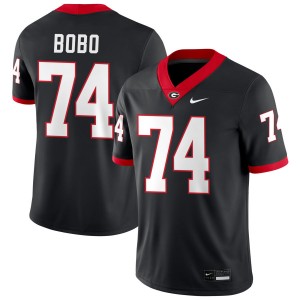 Drew Bobo Georgia Mens #74 Limited College Football Jerseys - Black