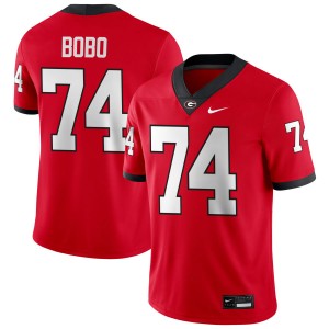 Drew Bobo Georgia Bulldogs #74 College Football Men NCAA Jersey - Red
