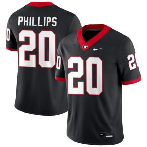 Dwight Phillips Jr. University of Georgia Mens 2025 College Football #20 Jerseys - Black