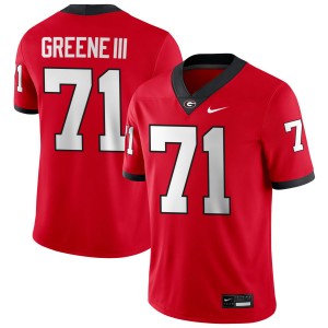 Earnest Greene III University of Georgia NCAA College Football #71 Men's Jerseys - Red