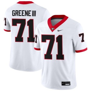 Earnest Greene III Georgia Bulldogs #71 College Football Men's University Jerseys - White