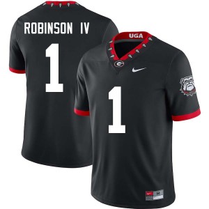 Ellis Robinson IV Georgia Bulldogs College Football #1 Limited Men's Jersey - 100th Anniversary Black