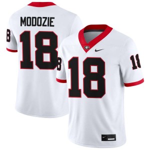 Elo Modozie Georgia College Football Men's #18 2025-26 Jersey - White