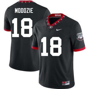 Elo Modozie Dawgs College Football Men's Alumni #18 Jersey - 100th Anniversary Black