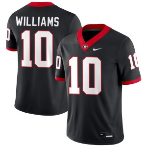 Elyiss Williams UGA Bulldogs College Football University Men's #10 Jerseys - Black