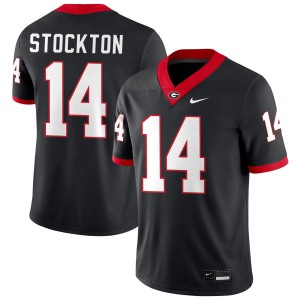 Gunner Stockton Go Dawgs #14 Mens Replica College Football Jersey - Black