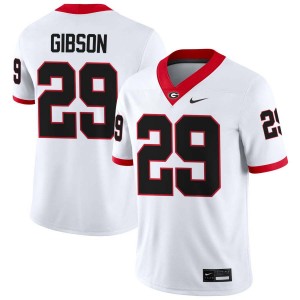 Isaiah Gibson University of Georgia College Football Men's #29 2025-26 Jersey - White