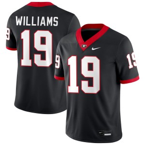 Justin Williams UGA #19 College Football University Men's Jerseys - Black