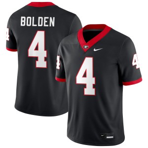KJ Bolden University of Georgia #4 Game Men College Football Jersey - Black