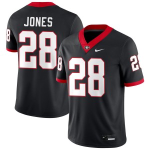 Kris Jones Go Dawgs Men's #28 Alumni College Football Jerseys - Black