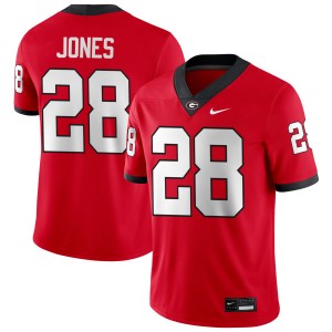 Kris Jones Dawgs College Football #28 Men Embroidery Jersey - Red