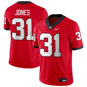 Kyron Jones UGA Bulldogs College Football 2025-26 Men's #31 Jersey - Red
