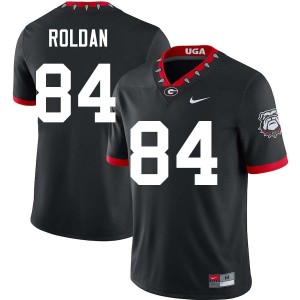 Landon Roldan Georgia College Football 2025 #84 Mens Jerseys - 100th Anniversary Black