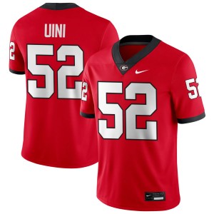 Michael Uini UGA Men's College Football #52 Stitched Jerseys - Red