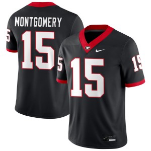 Ryan Montgomery Georgia #15 College Football Game Mens Jersey - Black