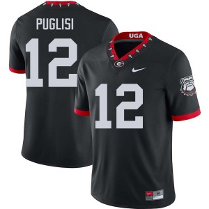 Ryan Puglisi University of Georgia College Football 2025-26 Men #12 Jersey - 100th Anniversary Black