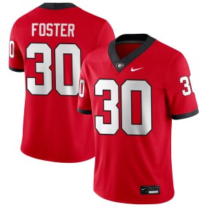 Terrell Foster Georgia Bulldogs #30 College Football High School Mens Jersey - Red