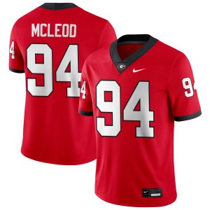 Xzavier McLeod Georgia Bulldogs College Football #94 2025-26 Men Jerseys - Red