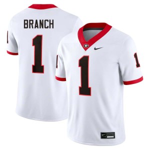 Zachariah Branch UGA 2025 #1 Men's College Football Jersey - White