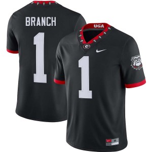 Zachariah Branch Go Dawgs College Football Game Men #1 Jersey - 100th Anniversary Black