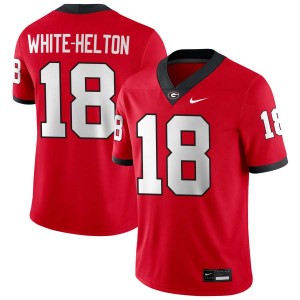 Sacovie White-Helton Georgia Bulldogs #18 College Football Official Men's Jersey - Red