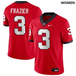 Nate Frazier Georgia Bulldogs #3 2025-26 College Football Women Jerseys - Red