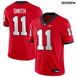 Arian Smith UGA Bulldogs #11 Replica College Football Womens Jerseys - Red