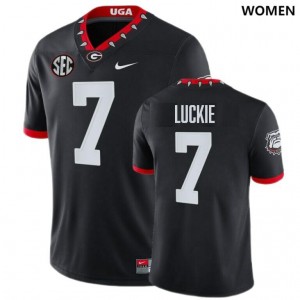 Lawson Luckie Dawgs High School #7 College Football Women Jersey - 100th Anniversary Black
