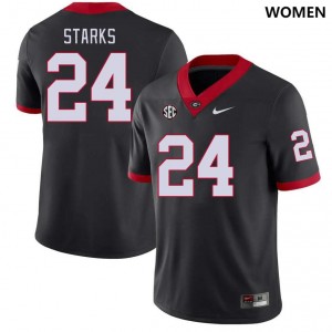 Malaki Starks Go Dawgs College Football Limited Women's #24 Jersey - Black