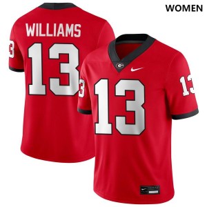 Mykel Williams UGA #13 University Women College Football Jerseys - Red