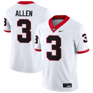 CJ Allen UGA Bulldogs #3 College Football Men's Player Jersey - White