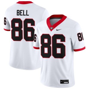 Dillon Bell University of Georgia College Football 2025 #86 Mens Jersey - White