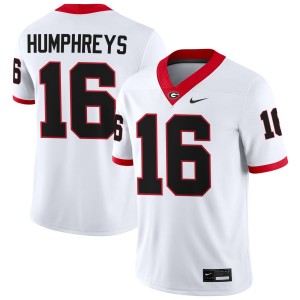 London Humphreys Georgia #16 2025-26 Mens College Football Jerseys - White