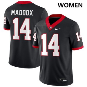 Adrian Maddox Georgia Bulldogs Player #14 Womens College Football Jersey - Black