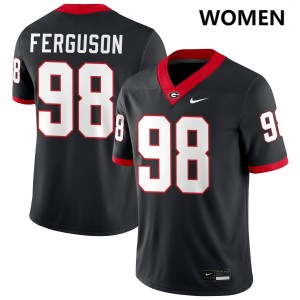 Connor Ferguson University of Georgia Women Player #98 College Football Jersey - Black