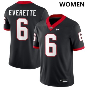 Daylen Everette Georgia College Football University Womens #6 Jerseys - Black