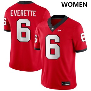Daylen Everette University of Georgia College Football Womens Game #6 Jerseys - Red