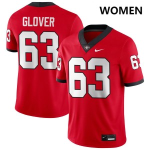 Dontrell Glover Georgia Women's 2025-26 #63 College Football Jersey - Red
