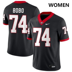 Drew Bobo Georgia #74 High School Women College Football Jersey - Black